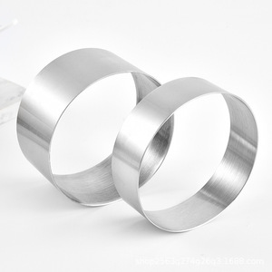 Molde para pastel de mousse de acero inoxidable de 10 cm, 8 cm y 7,5 cm, herramienta para hornear postres - Product Image 2