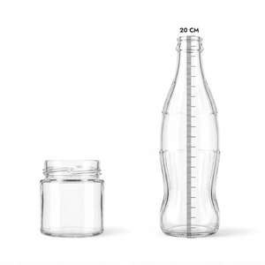 Frasco de vidrio profundo de boca ancha Glossy Glanit de 200 ml con tapa giratoria de 66 mm para conservas y cosméticos OEM - Product Image 4