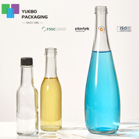 Bouteilles en verre pour eau minérale personnalisées 500 ml 150 ml 100 ml, bouteilles d'eau minérale vides, bouteille en verre pour eau minérale