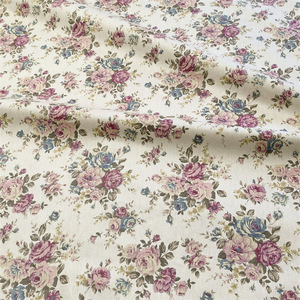 Tessuto in Cotone 100% con Stampa Floreale Rosa Stile <span class=keywords><strong>Shabby</strong></span> <span class=keywords><strong>Chic</strong></span>, Personalizzabile, all'Ingrosso, Stile Vintage, Ecologico, per Abiti alla Moda - Product Image 4