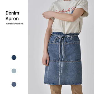 Denim <span class=keywords><strong>bistrot</strong></span> café <span class=keywords><strong>tablier</strong></span> coton <span class=keywords><strong>professionnel</strong></span> demi-cuisine <span class=keywords><strong>tablier</strong></span> Durable taille service <span class=keywords><strong>tablier</strong></span> pour serveur de Chef - Product Image 4