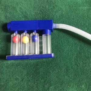 เครื่องฝึกความจุของปอดยี่ห้อ Anzhu แบบสามลูกบอล สำหรับการฟื้นฟูสมรรถภาพและการฝึกการหายใจ - Product Image 1