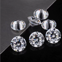 Diamant synthétique rond brillant cultivé en laboratoire, taille petite de 1 à 3 mm, CVD HPHT DEF VS, fabriqué en Chine
