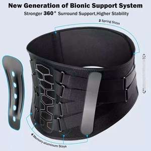 Ceinture de soutien respirante avec coussinet lombaire pour femmes et hommes – Soulagement des douleurs lombaires et hernies discales - Product Image 5