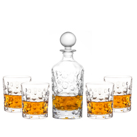 Ensemble de carafe à whisky classique sur mesure NOVARE, capacité de 850 ml, logo personnalisé pour le whisky, le vin et le bourbon