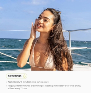 Mineral Sunscreen <strong>SPF</strong> <strong>30</strong> <strong>Face</strong> and Body Cream Zinc Oxide Water Resistant Reef Safe Natural Sun Cream for Beach and Daily - Product Image 5