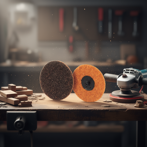 Disque de conditionnement de surface Fervi Fast Lock 125 mm abrasif pour le polissage du métal et du bois - Product Image 3