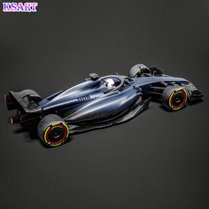 مخصص الألياف الزجاجية سباق النحت سيارة القط الرمادي GC19 F1 صيغة واحدة <span class=keywords><strong>3D</strong></span> نموذج الراتنج الحرف اليدوية الديكور - Product Image 4