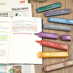 Gxin G-342-8M 8pcs kim loại tô màu cho Kisd người lớn viết trơn tru vẽ huỳnh quang bút tùy chỉnh Highlighter đánh dấu Bộ - Product Image 6