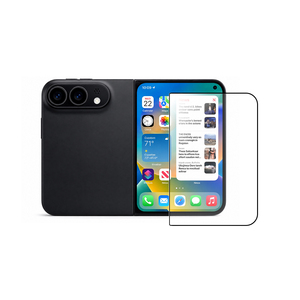 Protection d'écran en verre trempé HD Crystal Clear pour <span class=keywords><strong>iPhone</strong></span> Duo, bord noir, couverture intégrale, anti-traces de doigts, film en verre pliable - Product Image 2