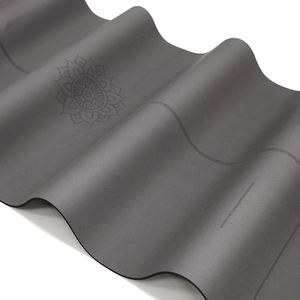 Tapis de yoga en forme d'arche imprimé avec logo personnalisé, 5 mm d'épaisseur, ovale, antidérapant, en PU, pour le Pilates et la relaxation - Product Image 4