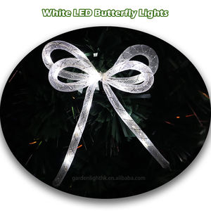 Árbol de Navidad Artificial de Fibra Óptica Preiluminado de 1.5 m con Estrella en la Punta, Luces LED de Mariposa, Decoración Interior Ecológica de Alta Calidad - Product Image 4