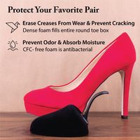 Arbres à chaussures en mousse avec poignée pour talons hauts pour femmes, insert de voyage à bout rond pour forme de chaussure et protection contre les plis