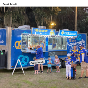 Camión de Comida Móvil con Cocina Completa, Remolque de Helados Carte D'or, Camioneta de Comida, Carrito de Snacks, Donuts, Hot Dogs y Papas Fritas, Totalmente Equipado - Product Image 1