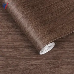 Jinyi W5001 Brown Wood Paint Selfadhesive Home Decor Film Interior Design Peel Wall Paper Rolls Wallpaper