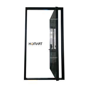 Puerta Principal Inteligente Contemporánea HOMART con Vidrio Decorativo de Mármol e Iluminación LED Ambiental, Puerta de Entrada Elegante - Product Image 2