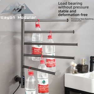 Giá treo khăn tắm điện thông minh hiện đại Wayon có điều khiển kỹ thuật số và kệ để đồ trong phòng tắm - Product Image 3