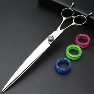 Juego de tijeras profesionales para el cuidado de mascotas Lefty de 7,5 y 8,0 pulgadas, tijeras de adelgazamiento curvas rectas, tijeras para el cuidado de perros - Product Image 3