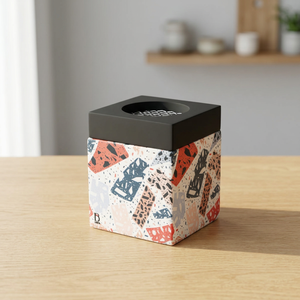 Quemador de incienso de madera con patrón geométrico, difusor de aromaterapia, soporte para fragancias para el hogar para todas las estaciones, decoración para el hogar para Ramadán y Eid. - Product Image 1