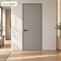Porte intérieure en bois moderne sur mesure, design personnalisé, prix d'usine, fabricant de portes de chambre