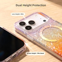 Coque à texture nacrée pour iPhone 17 Pro 18 Pro Max, protection intégrale magnétique antichute, vente en gros, impression personnalisée, en vrac