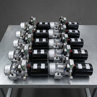 Unidad de Potencia Hidráulica Lift Brand DC12V/24V 1.5KW, Bomba de Engranajes 2.0CC/R, 22Mpa, Válvula Solenoide Doble, Mini Sistema Hidráulico, Tanque de 6L
