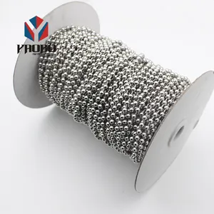 Papular High Quality Metal 3.2mm Ball Chain Stainless Steel Spool