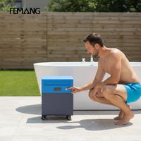 Enfriador de Agua Inteligente R410A para Baños de Hielo, Automático, con Alta Productividad, Control de Temperatura, Bomba Autocebante y Motor