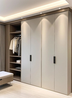 Doria Nouvelle Armoire Pliante Extensible en Acier Inoxydable avec Porte Coulissante, Design Moderne, pour Chambre et Hôtel