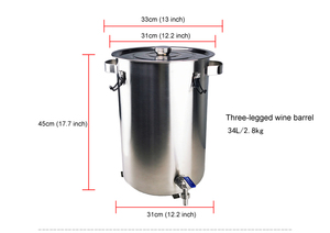 Manufacturer Custom Stainless Steel Beer <strong>Brewer</strong> Beer Container With Faucet Two Sizes Beer <strong>Bucket</strong> - Product Image 6