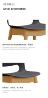 Chaise de loisirs ergonomique moderne en plastique (chaise en PP) très vendue, idéale pour les visiteurs, les conférences et le mobilier de bureau, convient pour la formation scolaire