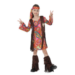 Nouveau costume d'Halloween <span class=keywords><strong>hippie</strong></span> pour filles, enfants, amoureux <span class=keywords><strong>de</strong></span> la paix, style bohème, tenue <span class=keywords><strong>de</strong></span> <span class=keywords><strong>déguisement</strong></span> pour la scène, la photographie, les fêtes, les jeux <span class=keywords><strong>de</strong></span> rôle - Product Image 3