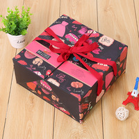 Boîte à biscuits, emballage pour la Saint-Valentin, boîtes à desserts, boîte à pâtisserie 12x9