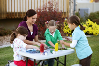 Table pliante et banc en plastique facile à nettoyer pour Camping en plein air pique-nique pour enfants