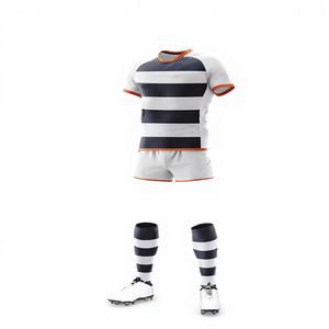 ชุดยูนิฟอร์มรักบี้แขนสั้นไซส์ใหญ่ ระบายอากาศได้ดี ผลิตจากโพลีเอสเตอร์ 100% สำหรับผู้ใหญ่ ใส่ได้ทั้งชายและหญิง เหมาะสำหรับการฝึกซ้อม - สินค้ามาใหม่ - Product Image 1