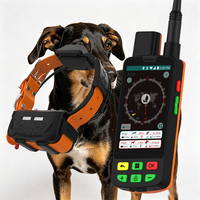 GPS tactique pour chiens de chasse : Balise LED de vision nocturne (200 lm) + Mode de suivi du sang et personnalisation de robustification