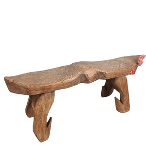 Chinese Antique Rustic Natural Reclaimed Solid Wood <strong>Outdoor</strong> Garden <strong>Stool</strong> - Product Image 2