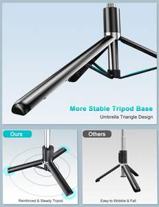 Palo de Selfie Bluetooth con Rotación de 360°, Control Remoto, Extensible para Exteriores, con Luz de Relleno, Palo para Selfies con Luz - Product Image 5