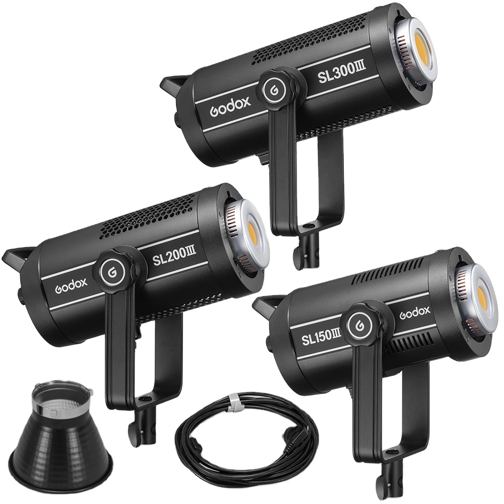 Godox SL150III SL200III SL300IIILEDビデオライト150WBowensマウント