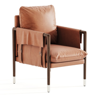 Chaise de salle à manger entièrement rembourrée Lazzaro, siège confortable et moelleux, design moderne, pieds en bois de hêtre massif, revêtement en lin, IHLOS FURNITURE Home