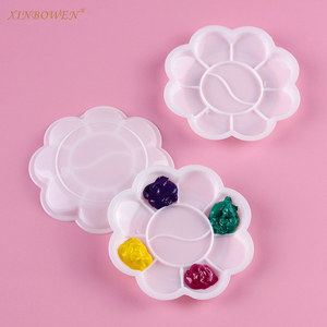 Xinbowen — <span class=keywords><strong>Palette</strong></span> de peinture plastique en forme de fleurs, 8.5Cm, <span class=keywords><strong>Palette</strong></span> personnalisée, huile acrylique pour <span class=keywords><strong>aquarelle</strong></span> - Product Image 4