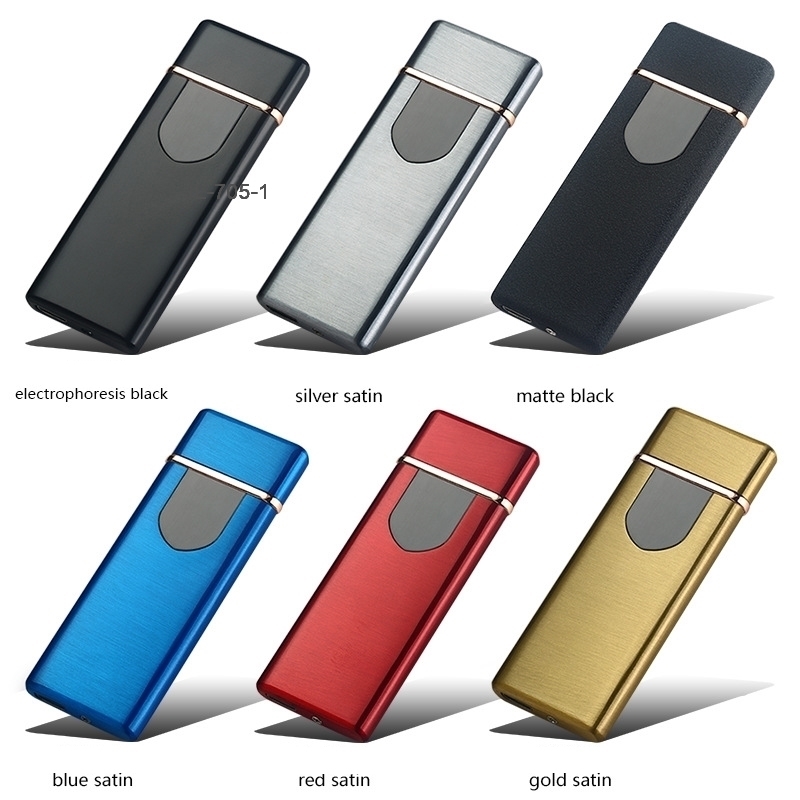 USB прикуриватель металлический зарядный Зажигалка сенсорный индукционный ветрозащитный электронный ультратонкий электронный гаджет для мужчин
