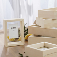 Marco de Fotos Rectangular de Madera para Decoración del Hogar, Caja de Sombra 3D con Doble Cara de Vidrio, Impresión UV, Color Personalizado, Venta al Por Mayor