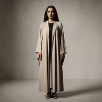 Robe élégante pour femmes, robe ample décontractée pour l'automne et l'hiver, Abaya Dubaï Arabie Saoudite, vêtements musulmans de luxe, grande taille
