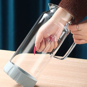 <span class=keywords><strong>Caraffa</strong></span> in Vetro Borosilicato da 2L per <span class=keywords><strong>Acqua</strong></span> Fredda, Resistente al Calore, con Infusore per Frutta, Scala Graduata, Coperchio con Filtro, Set Regalo per Cucina - Product Image 2