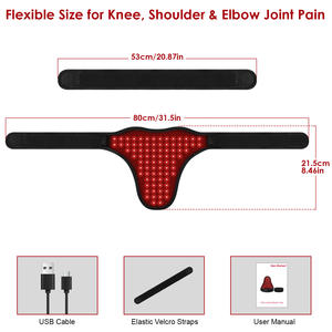 Coussin de thérapie par la lumière LED Soulagement de la douleur Gestion de la taille 660nm 850nm Ceinture de thérapie par la lumière rouge proche infrarouge - Product Image 5