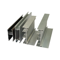 Profils d'extrusion en aluminium 6063 T5 T6 gris anodisé à rupture de pont thermique pour fenêtres et portes