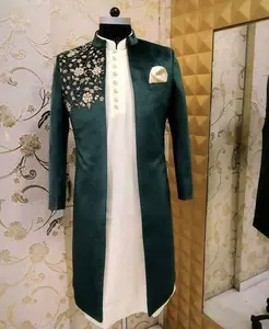 Новое модное, модное, элегантное и стильное, платье с шерванями для индийской/пакистанской вечеринки и свадебного платья = 2021 ..
