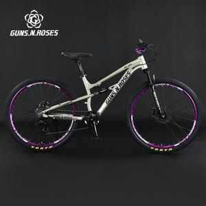 Bicicleta de Montaña de 27.5 Pulgadas con Cuadro de Aleación de Aluminio de Suspensión Trasera, 8 Velocidades, Ligera, para Descenso, con Frenos de Disco Mecánicos - Product Image 3