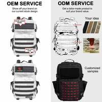 Sac à dos tactique imperméable Molle de camouflage multicolore personnalisé sac à dos d'entraînement de gymnastique pour sports de plein air